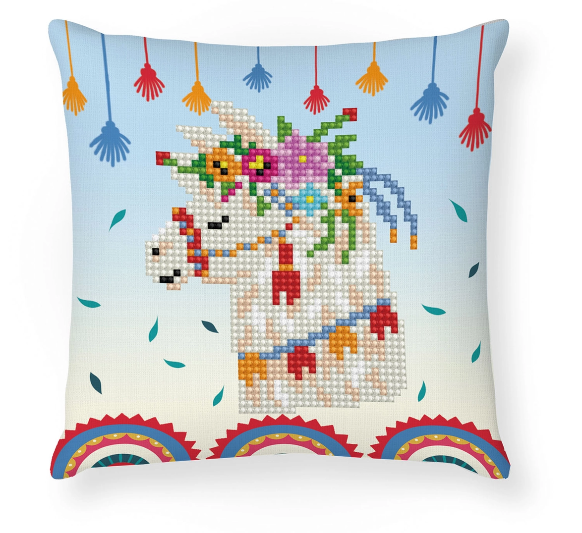 Llama Party-Mini Pillow