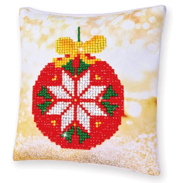 Red Bauble -Mini Pillow