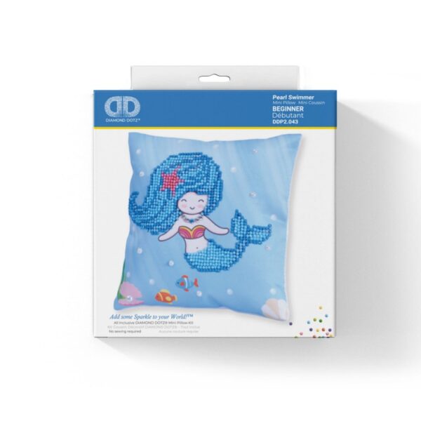 Pearl Swimmer-Mini Pillow
