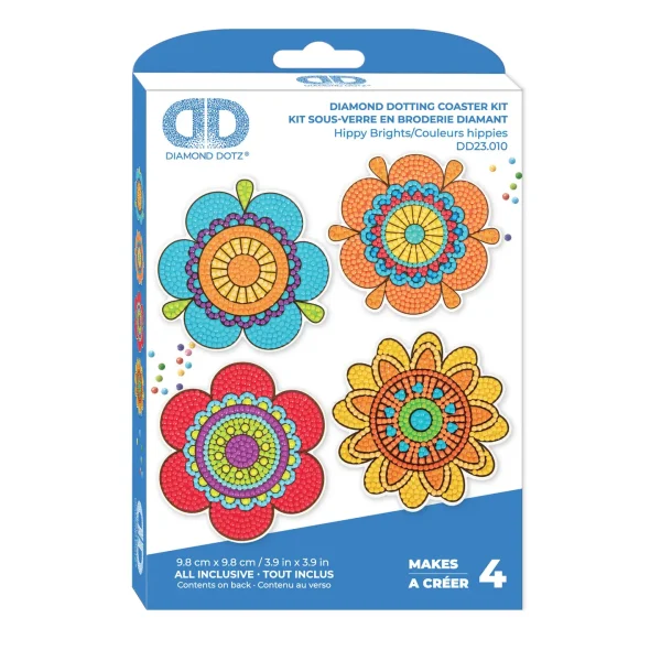 Hippy Brights - Coaster Kit - 4 Pieces
