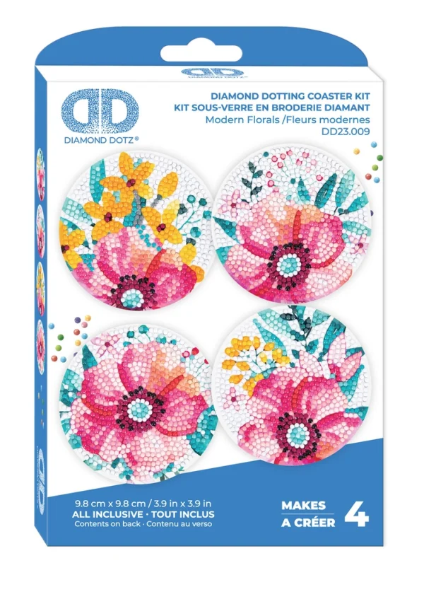 Modern Florals - Coaster Set - 4 pieces